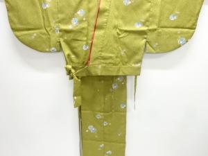 丸に菊楓模様二部式小紋着物